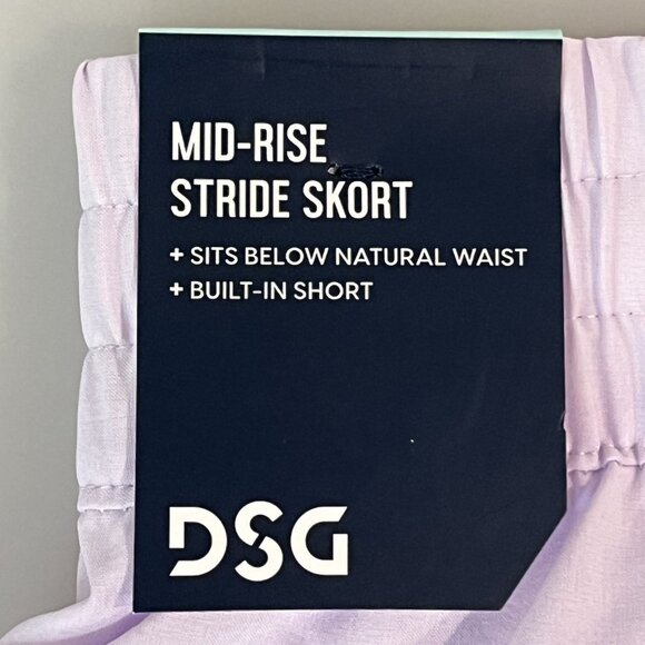 DSG Womens Mid-Rise Stride Skort,‎ Small, Lilac Purple - Picture 6 of 9